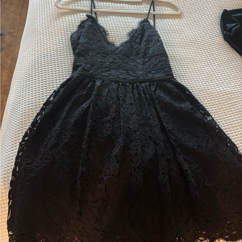 Elegant Black Lace Dress